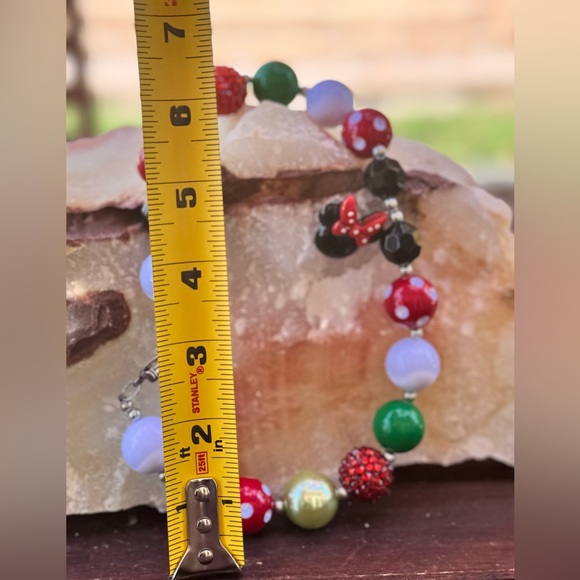 Minnie Mouse Bubbly/Chunky Multi-Colored Beaded Necklace for Kids - Picture 8 of 9